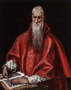 El Greco Saint Jerome as a Cardinal oil painting